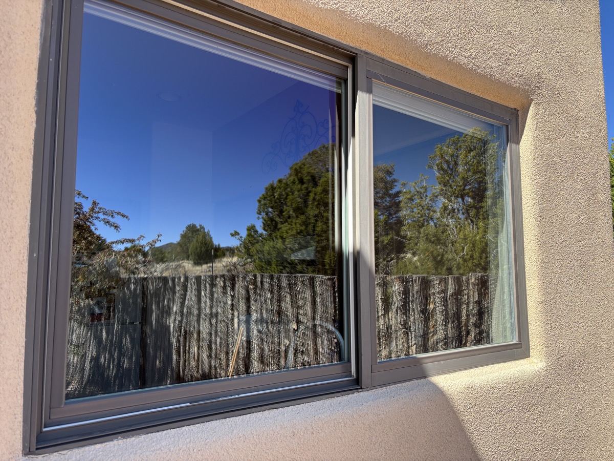 Crystal clear window after pure water cleaning